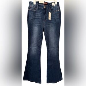 Judy Blue High Waist Flare Jeans Dark Wash Size 13/31 Stretch NWT